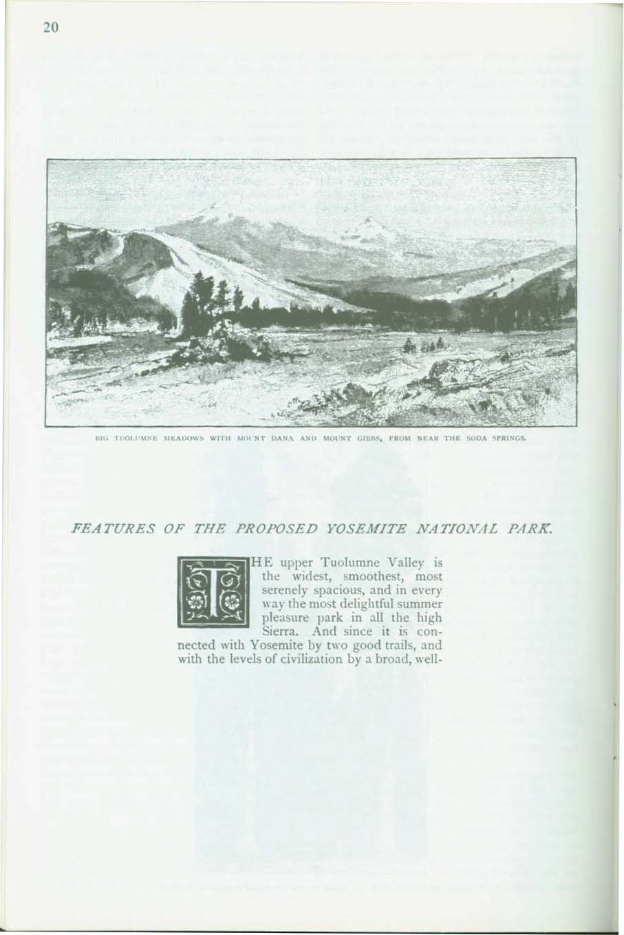 The Proposed Yosemite National Park--treasures & features, 1890. vis0003h